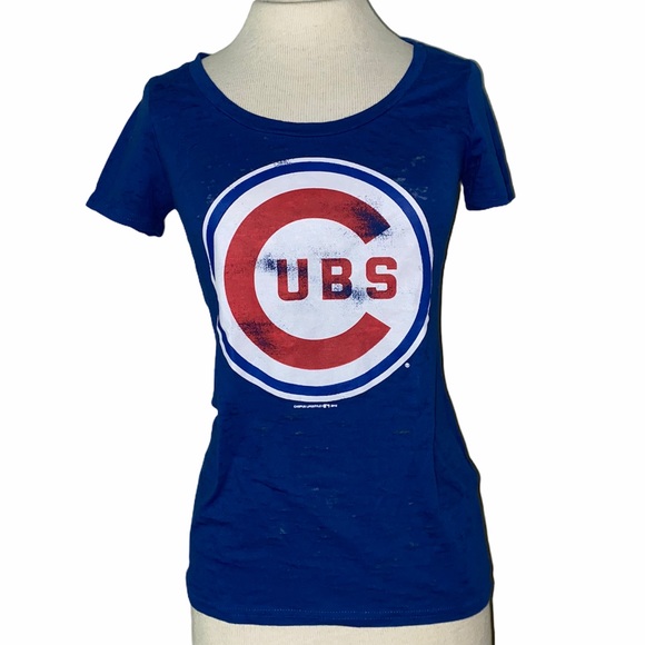 Tops - Chicago Cubs Small Blue T-shirt short sleeve